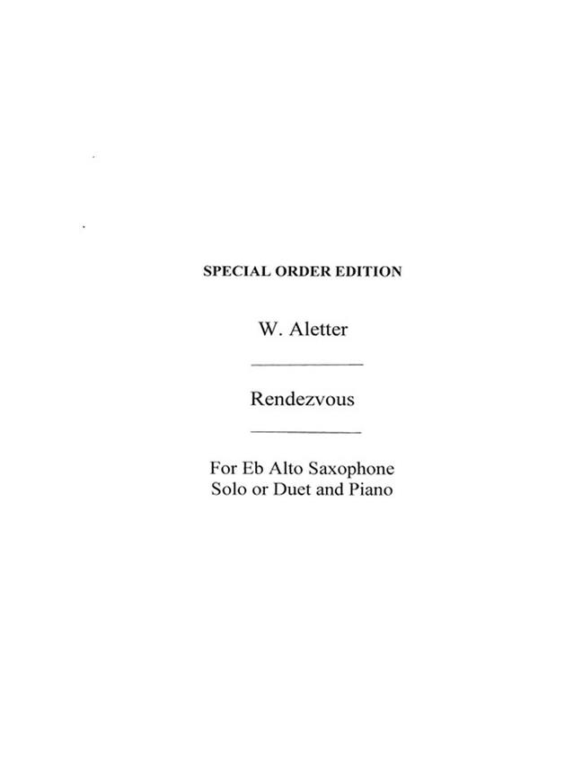 Rendezvous Saxophone and Piano